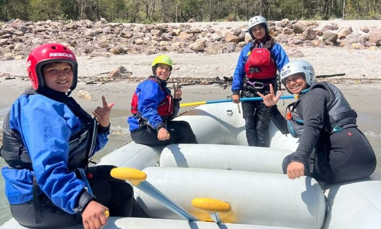 Women trained as White Water Rafting Guide