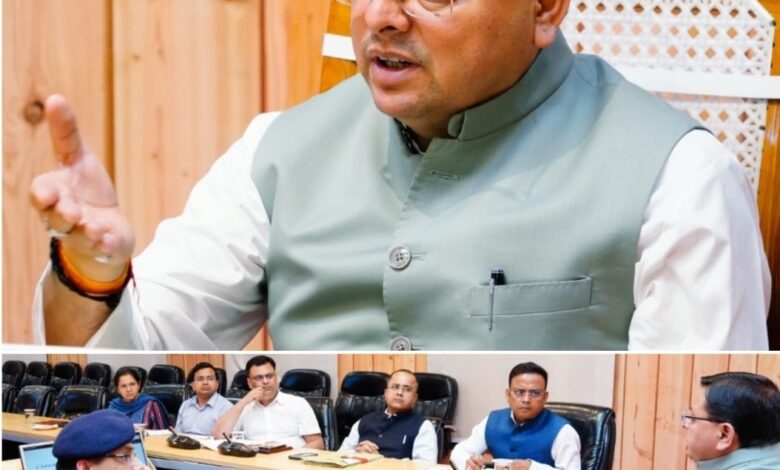 Chief Minister Pushkar Singh Dhami high level meeting of cyber attack and malware in official sites of Uttarakhand.