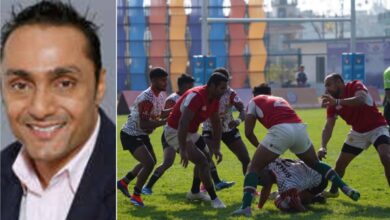 Actor Rahul Bose at rugby games at 38 National Games,Dehradun