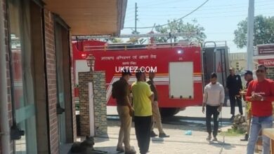 Fire broke in kitchen of Yatharth restaurant at Jollygrant,Dehradun.