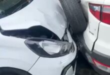 High speed i10 Car hit two vehicles in Dehradun.