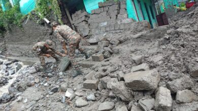 Heavy losses including One lady died,two persons missing in cloudburst at Tharali of Chamoli.