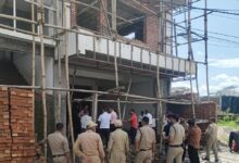 Mussoorie-Dehradun Development Authority sealed ten multistorey illegal construction in Rishieksh,