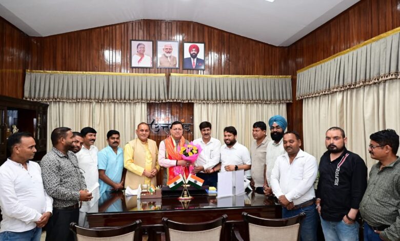 BJP delegation of Doiwala met with Chief Minister Pushkar Singh Dhami.