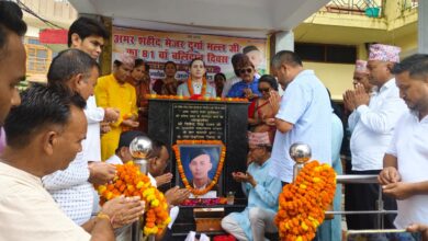 Social organisations raised demand to rename Dehradun Airport to Amar Shaheed Major Durgamall of INA.