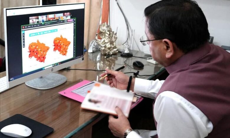 Chief Minister Pushkar Singh Dhami held high level meeting in view of red and orange alert issued by IMD for Uttarkahand.