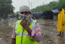 Waterlogging affected 80 people of Lalkuan shifted to safer place.