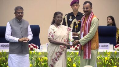 President Draupadi Murmu gave National Teachers Award (NTA-2025) to Dr Amit Kumar Dwivedi.