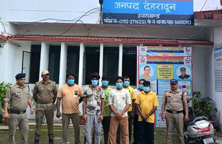 Seven arrested for uproar in public in Cement Town of Dehradun.