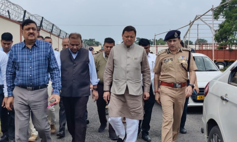 Chief Minister Pushkar Singh Dhami visited Jollygrant Airport in view of PM Narendra Modi visit tomorrow.