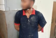 Thief caught red handed in Lachhiwala of Doiwala.