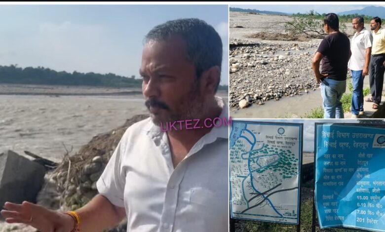 JDoiwala Block Pramukh Gaurav Singh raises questions, Kaluwala irrigation project worth Rs 3.80 crore damaged