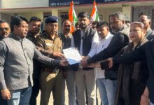 Congress gave written complaint to Doiwala Kotwali demanding case to be registered against BJP leader Shekhar Verma.