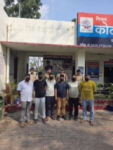 Police Raid on Gambling Den in Doiwala's Lal Tappar; 6 Gamblers Arrested