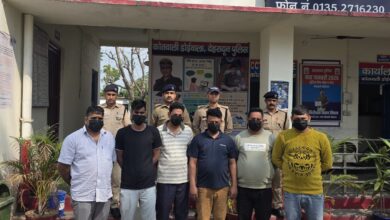 Police Raid on Gambling Den in Doiwala's Lal Tappar; 6 Gamblers Arrested