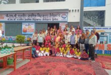 Teachers from Gujarat visited the 'PM-SHRI' school model at Jolly Grant and were welcomed with traditional Garhwali caps.