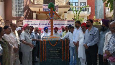 Memorial unveiled in Doiwala in memory of the martyrs of the farmers' movement.