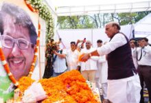 Union Defence Minister Rajnath Singh and Chief Minister Pushkar Singh Dhami paid tribute to the late Jaspal Rana.